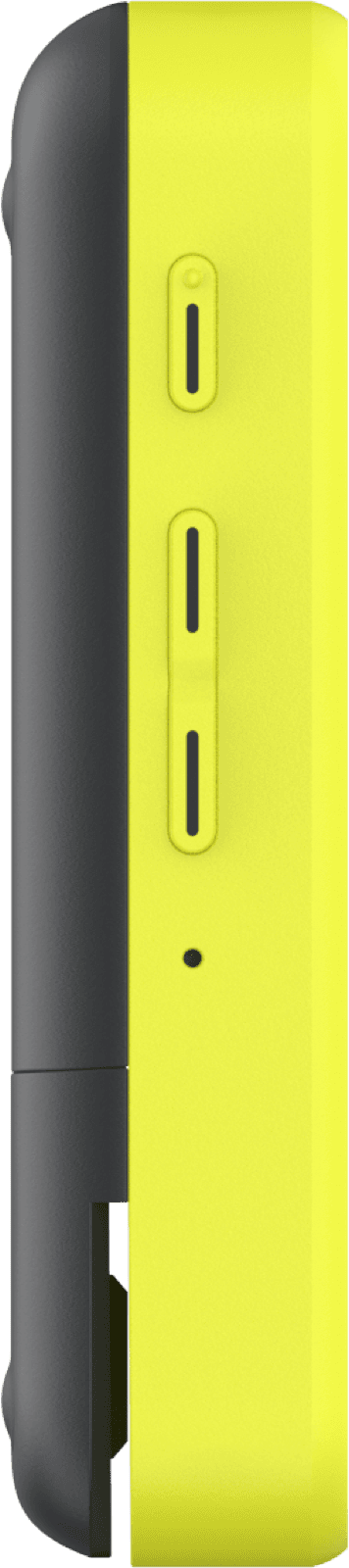 Teya Lite from the left, showing the side buttons and its slim, flat profile.