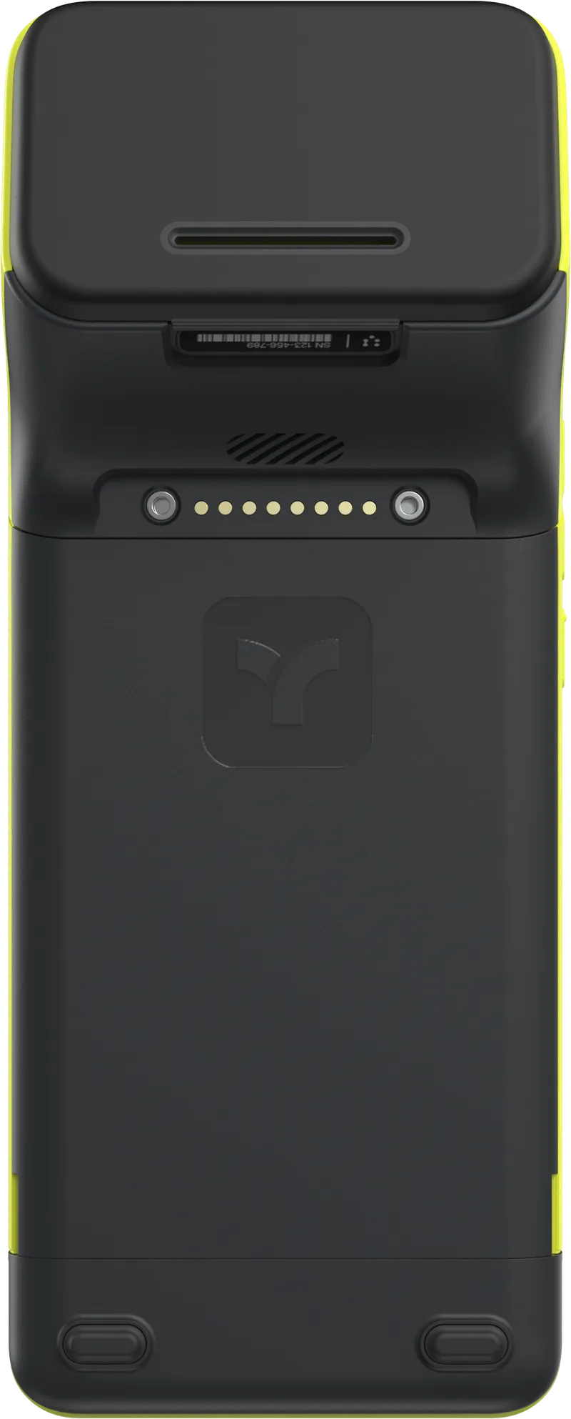 A Teya Pro terminal, three-quarter hero shot on a plain background.